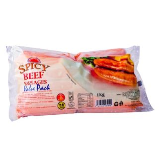 Farmers C/Spicy Beef Sausages Vp1Kg