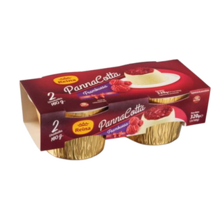 Crème dessert Pannacotta à la Framboise 2x160g - REINA