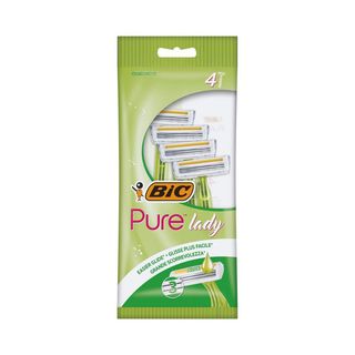 BIC Pure Lady - Rasoirs jetables femme à 3 lames - Pochette de 6 - 370
