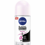 NIVEA, Déodorant Femme, Black & White Original, Roll-on 50ml