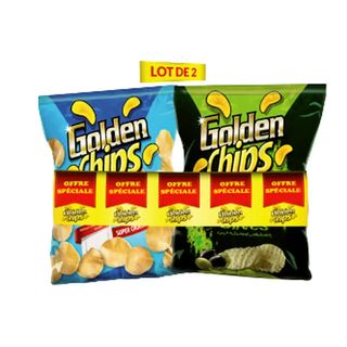 Chips Au Sel - Le Lot De 2 Sachets De 140G - Golden Chips