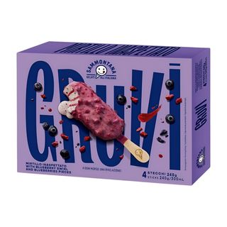 Gruvi Glace Bâtonnets Myrtilles Pack x 4 Unités