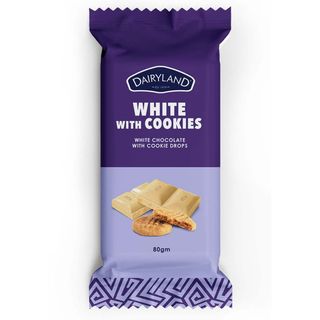 Dairyland White With Cookies Chocolate 80G