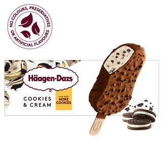 Glace Haagen Dazs Batonnet  Cookies & Cream 80 ML