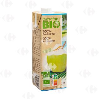 Eau de Coco Bio Sans Sucre Carrefour Bio 1L