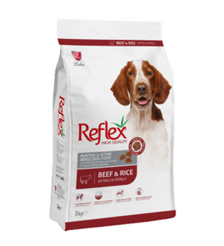 Reflex Adult Dog Food Beef Hunting & Active 3Kg
