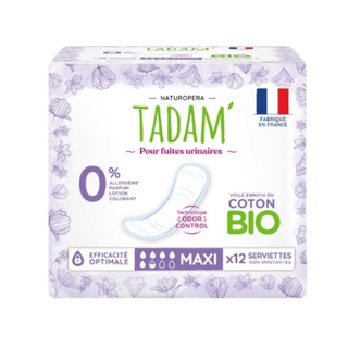 TADAM SERVIETTES FUITES URINAIRES MAXI 12U