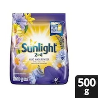 Sunlight 2 In 1 Hand Washing Powder Lavender Sensations 500G