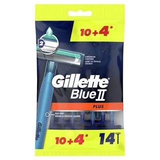 Rasoir Jetable Blue II Plus Gillette 10+4 Gratuits