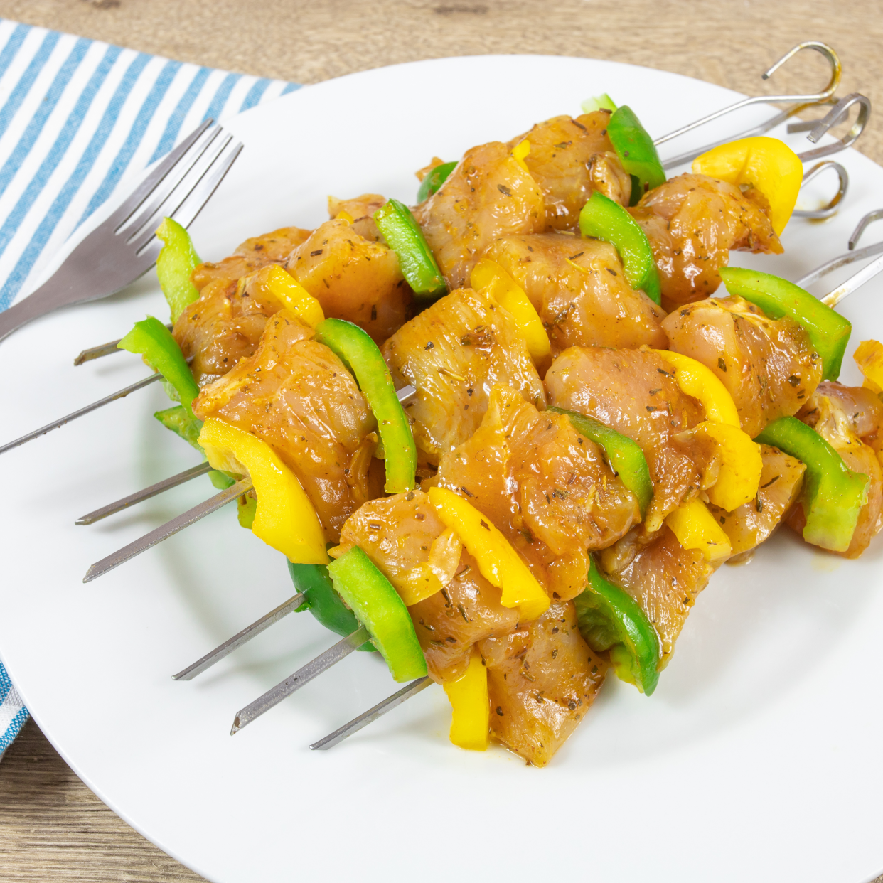 Brochettes poulet marinade épicée - 250 g