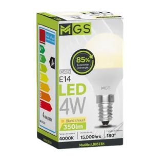 Ampoule Mini LED 4W E14 4000K LB0323H - MGS