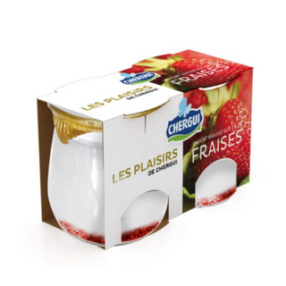 Yaourt brassé sur lit de fraises Les Plaisirs de Chergui 2x125g - CHERGUI