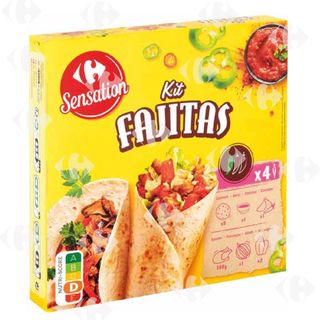 Kit Fajitas Carrefour 505g.