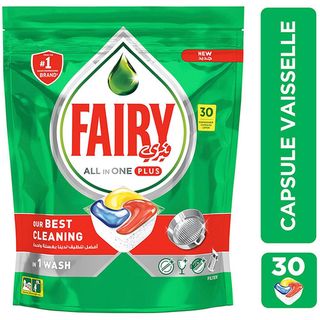 Pastilles Lave-vaisselle Tout-En-1 Plus Original Fairy 20 unités.