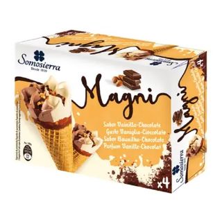 Somosiera cônes de glace Magni vanille chocolat 4x120ml