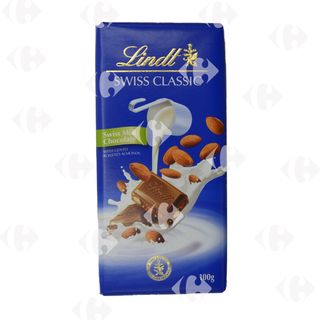 Lindt Swiss Classic Tablette De Chocolat Au Lait & Amandes 1
