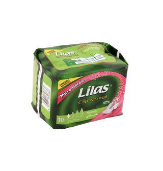 Serviettes hygiéniques parfumées LILAS 10 pièces - 336