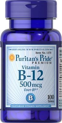 Puritans Vit B-12 500Mcg*100 Tabs