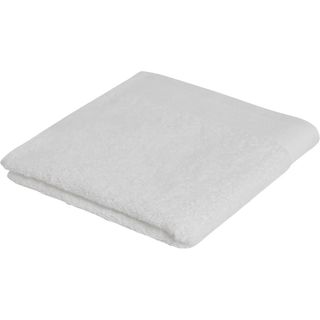 TEX Serviette de toilette Blanc uni coton bio