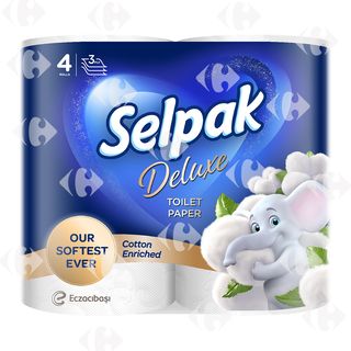 Papier Hygiénique 4 Plis Selpak 4 Unités