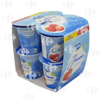 Yaourt Ferme Saveur Fraise Jnane 8X110G - Chergui