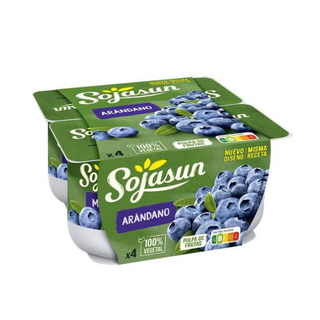 Dessert végétal aux myrtilles 4x100g - SOJASUN