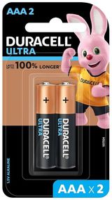Duracell`aaa`size batt.(pk of2