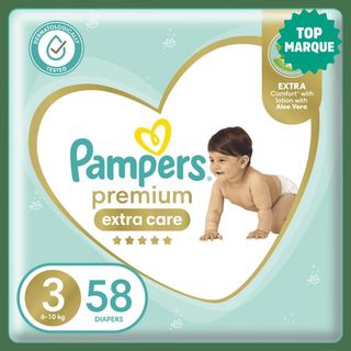 pampers premium taille 3 x58pcs