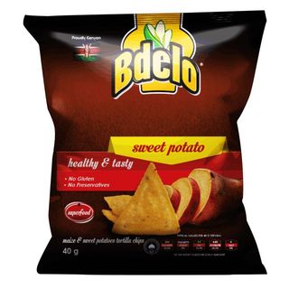 Bdelo Maize Tortilla Chips Sweet Potatoes 40g