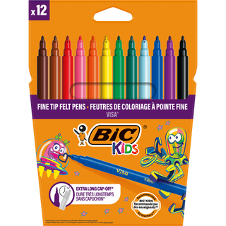 Feutre 12 Bc Kids Visa Bic - 758
