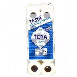 Tena Tissue 10 Pack Unwrapped