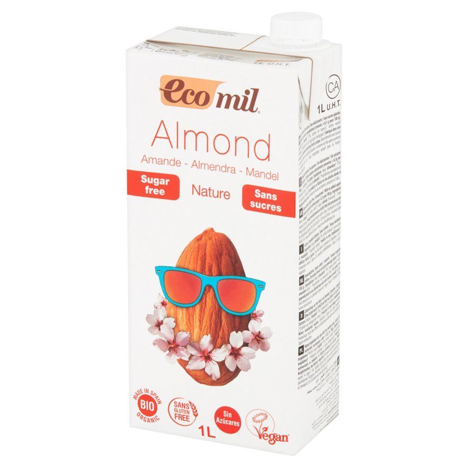 Ecomil Almond Nat Drink Sugar Free 1l - Non Dairy