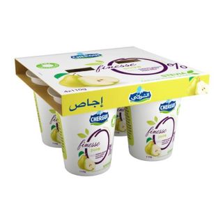 Yaourt poire Finesse 0% 4x110g - CHERGUI