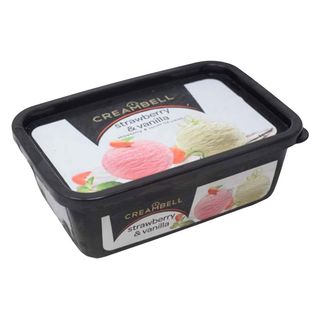 Creambell Regular Tub 1000ml Strawberry Vanila