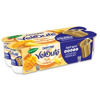 Yaourt brassé salade de fruits exotiques velouté 8x110g - DANONE