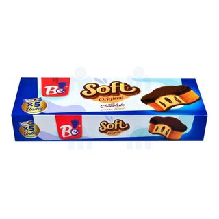 Pack cake fourré crème cacao et enrobé au cacao x5 Soft 240g - BE