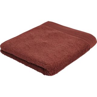 TEX Serviette de toilette Terracota uni coton bio