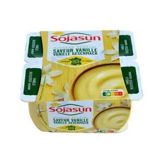 Dessert végétal à la vanille 4x100g  - SOJASUN