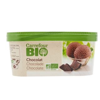 Crème Glacée Chocolat en Bac Carrefour Bio 900ml