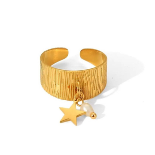 Bague de luxe plaqué or RGN035