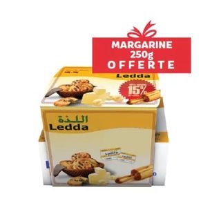 Margarine pâtissière 500g + margarine 250g - LEDDA
