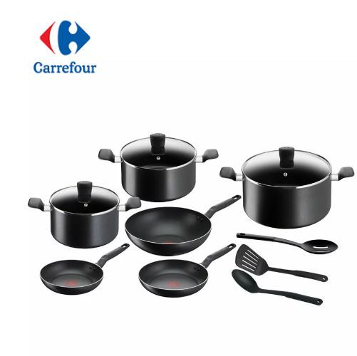 Tefal B459Sc84 Super Cook Nonstick Kitchen Kit  12 Pieces Black
