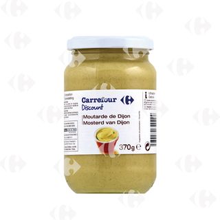 Bocal De La Moutarde De Dijon Carrefour Blanc 370G
