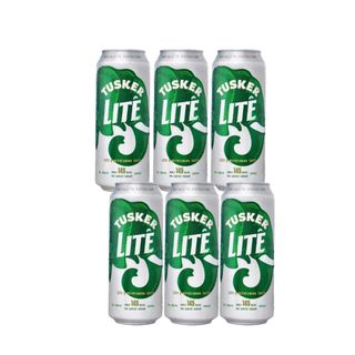 6 pack of Tusker Lite