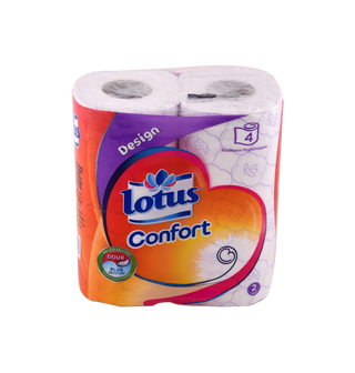 Papier hygiénique Confort LOTUS 2 Plis-4 Rouleaux - 787