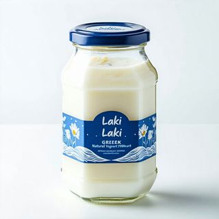 Laki Laki Greek Natural Yoghurt Glass- 700ml