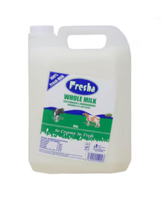 Fresha Whole Milk 5 Ltr