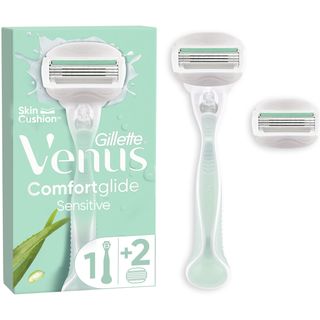 Venus Rasoir Rechargeable Système Comfort Glide Sensitive - 1Manche +2 Recharges