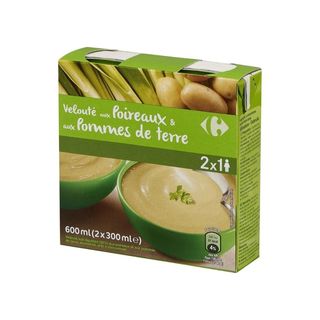 Velouté aux Poireaux et Pommes de Terre Carrefour 2x30cl