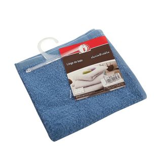 N°1 Serviette Invité Bleue Dimensions: 30X30Cm